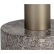 Monaco 19.75 X 17.75 inch Gold / Grey Marble / Charcoal Grey End Table